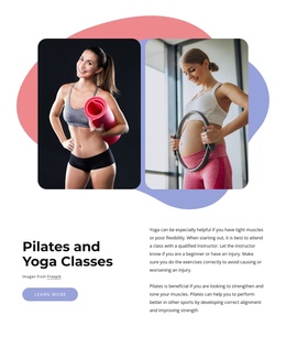 Pilates + Yoga Is Boutique Studio One Page Template
