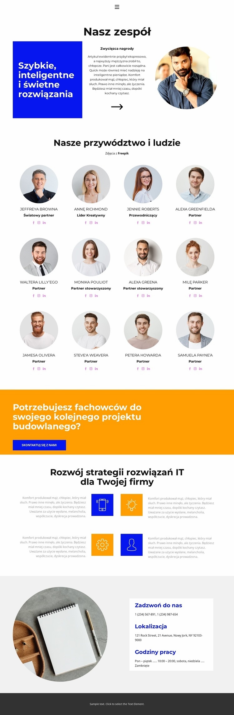 Wymiana doświadczeń Makieta strony internetowej