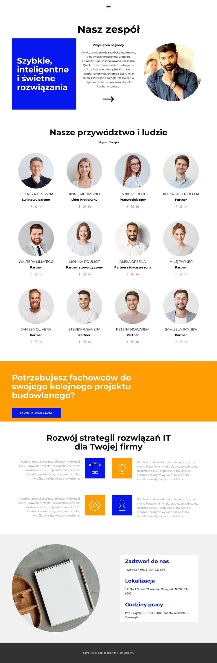 Wymiana doświadczeń Szablon witryny sieci Web