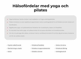 Hälsofördelar Med Yoga Och Pilates - Målsida