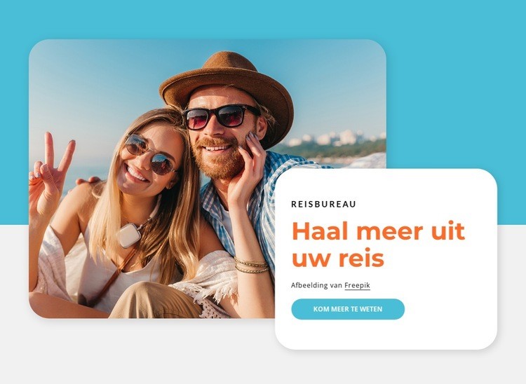 Safari's en Afrikaanse reizen HTML5-sjabloon