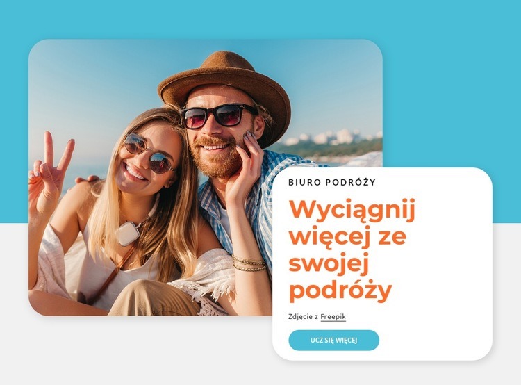 Safari i podróże po Afryce Makieta strony internetowej