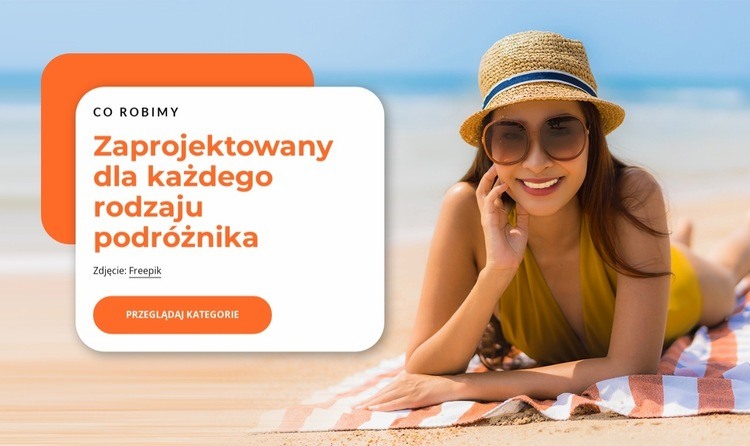 Jesteśmy Twoim projektantem podróży Makieta strony internetowej