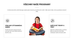 Výtvarné Kurzy Pro Děti - Responzivní HTML Šablona