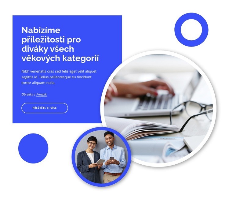 Nabízíme příležitosti pro publikum všech věkových kategorií Šablona