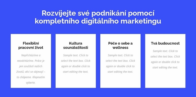 Kompletní digitální marketing Webový design