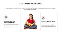 Einseitenvorlage Für Kunstunterricht Für Kinder