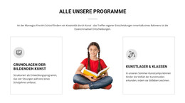 Kunstunterricht Für Kinder - Responsive HTML-Vorlage