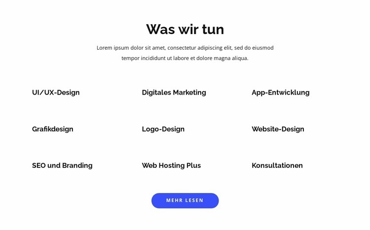 App-Entwicklung und Grafikdesign HTML5-Vorlage