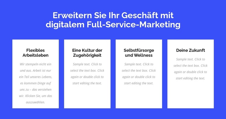 Full-Service-Digitalmarketing Website-Vorlage