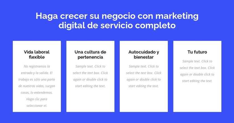 Servicio completo de marketing digital Plantilla CSS