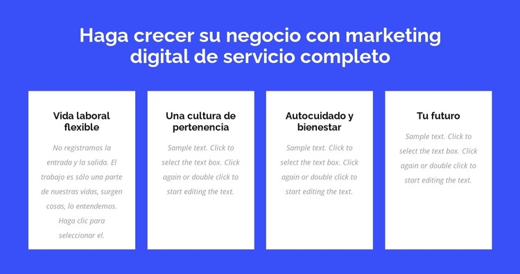 Servicio completo de marketing digital Plantilla HTML