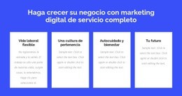 Servicio Completo De Marketing Digital Plantilla Responsiva Html5