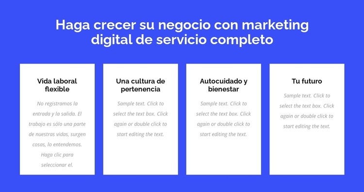 Servicio completo de marketing digital Plantilla HTML5