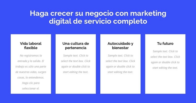 Servicio completo de marketing digital Plantilla