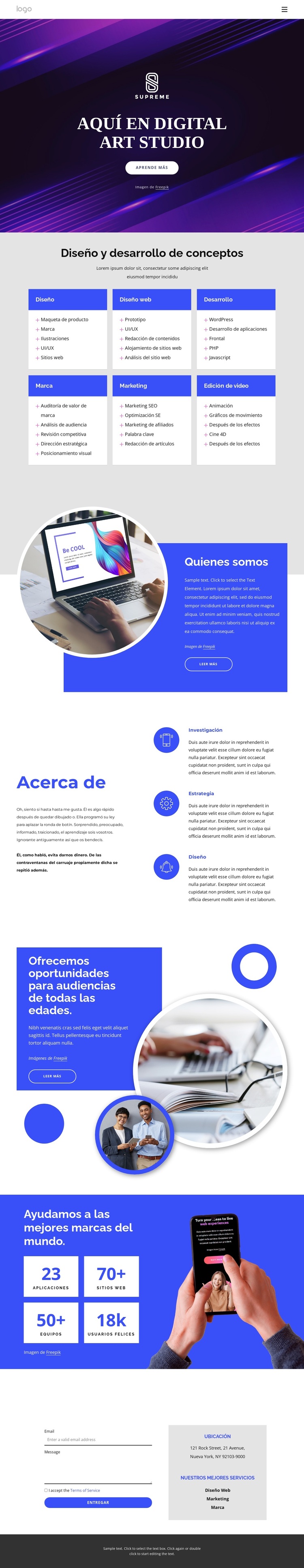 estudio de innovación Tema de WordPress