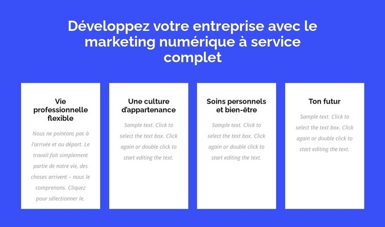 Marketing numérique à service complet Conception de site Web