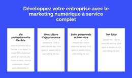 Marketing Numérique À Service Complet - Modèle De Page HTML