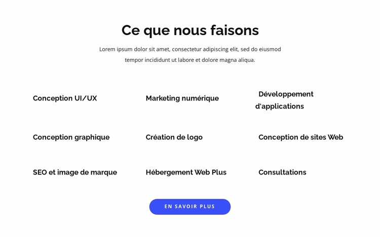 Développement d'applications et conception graphique Modèle Joomla