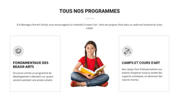 Cours D'Art Pour Les Enfants – Thème WordPress Facile À Utiliser