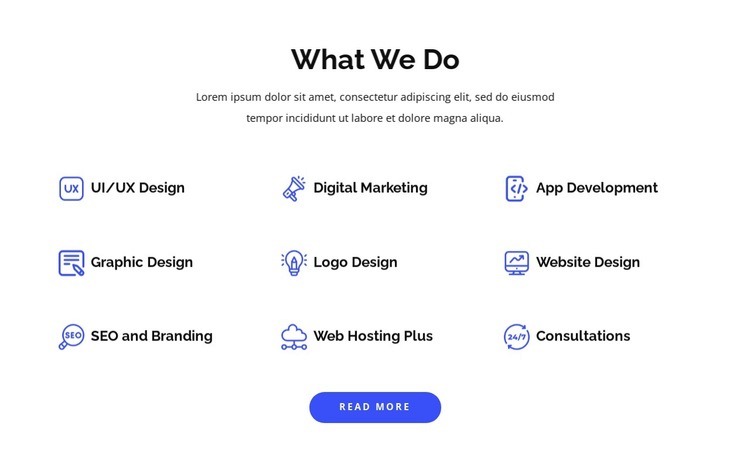 App development and graphic design Homepage Design