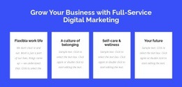 Full-service digital-marketing - Html Code Example by Nicepage