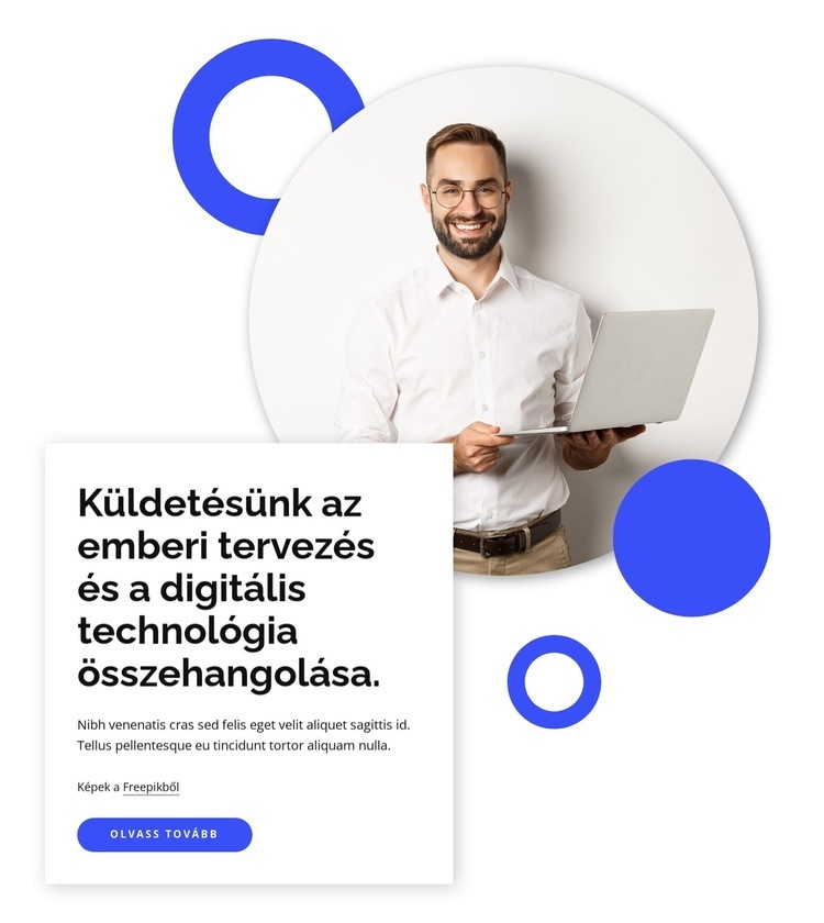 Emberi tervezés digitális technológiával HTML Sablon