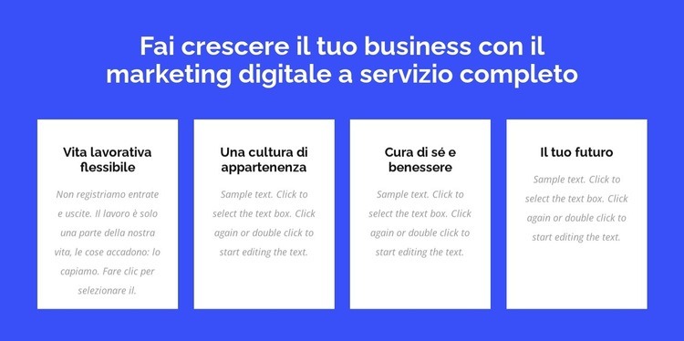 Marketing digitale a servizio completo Costruttore di siti web HTML