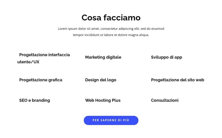 Sviluppo app e progettazione grafica Modello CSS