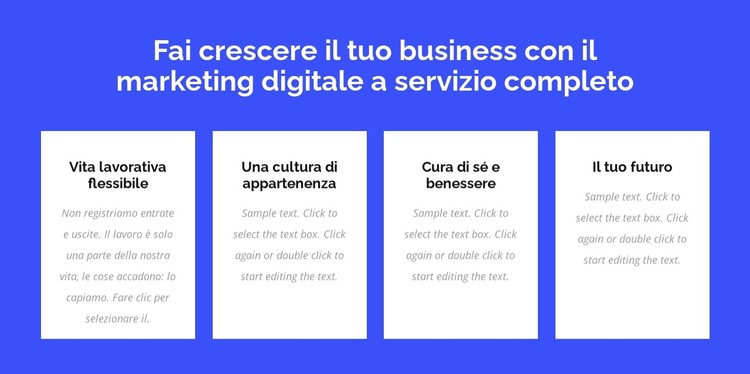 Marketing digitale a servizio completo Modello CSS