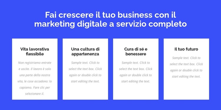 Marketing digitale a servizio completo Modello HTML