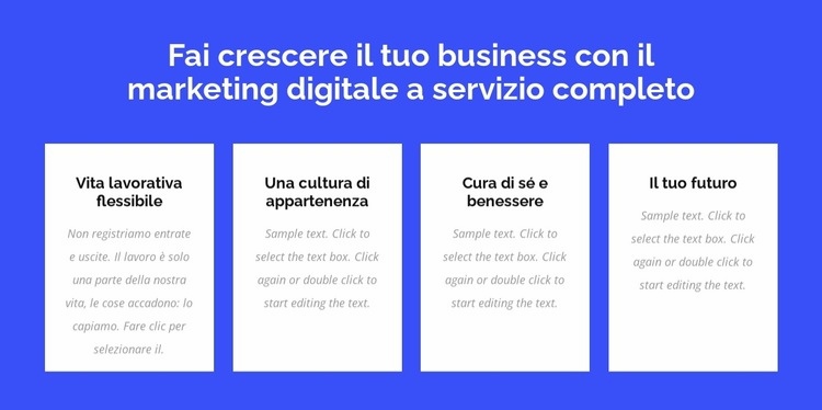 Marketing digitale a servizio completo Modello HTML5