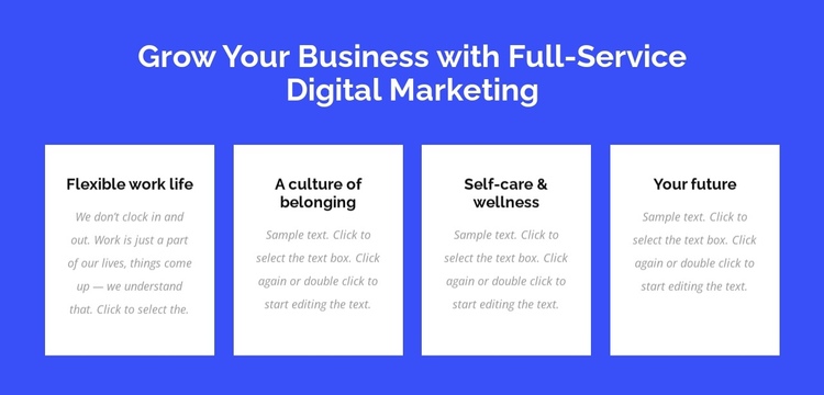 Full-service digital-marketing One Page Template