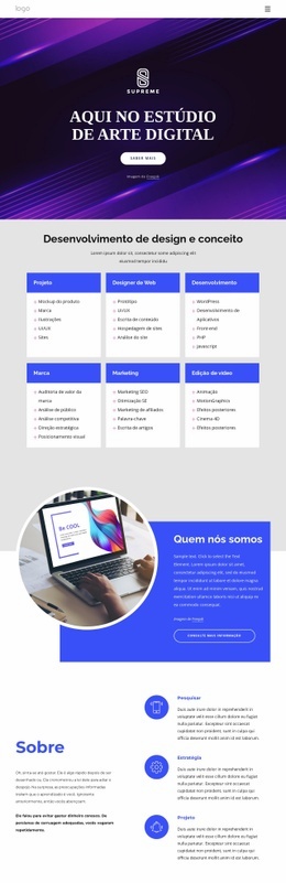 Estúdio De Inovação Modelo De Html De Estúdio