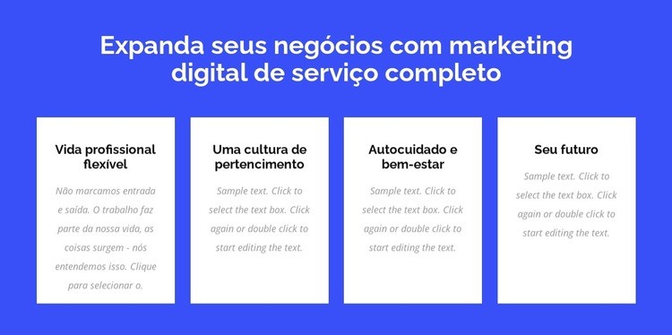 Marketing digital de serviço completo Modelos de construtor de sites