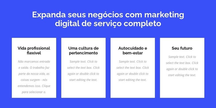 Marketing digital de serviço completo Design do site