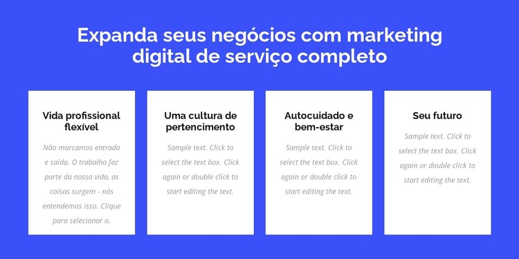 Marketing digital de serviço completo Template CSS