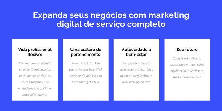 Marketing digital de serviço completo Modelo HTML