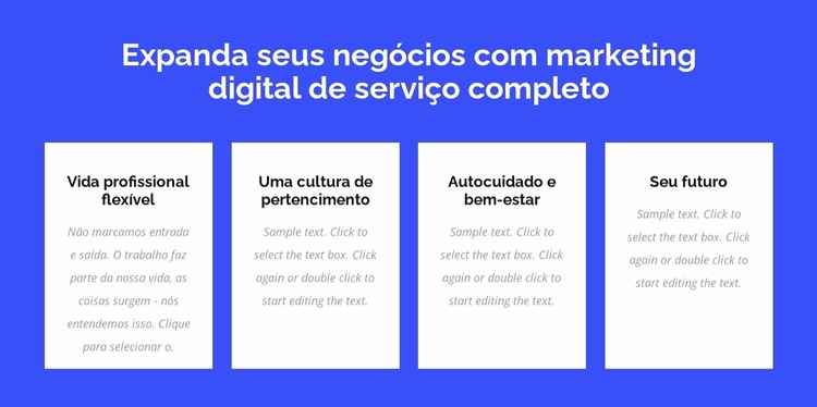 Marketing digital de serviço completo Template Joomla