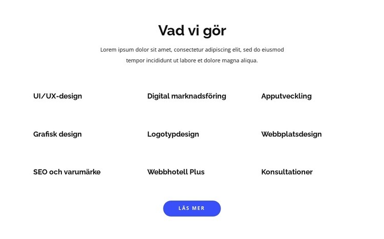 Apputveckling och grafisk design Hemsidedesign