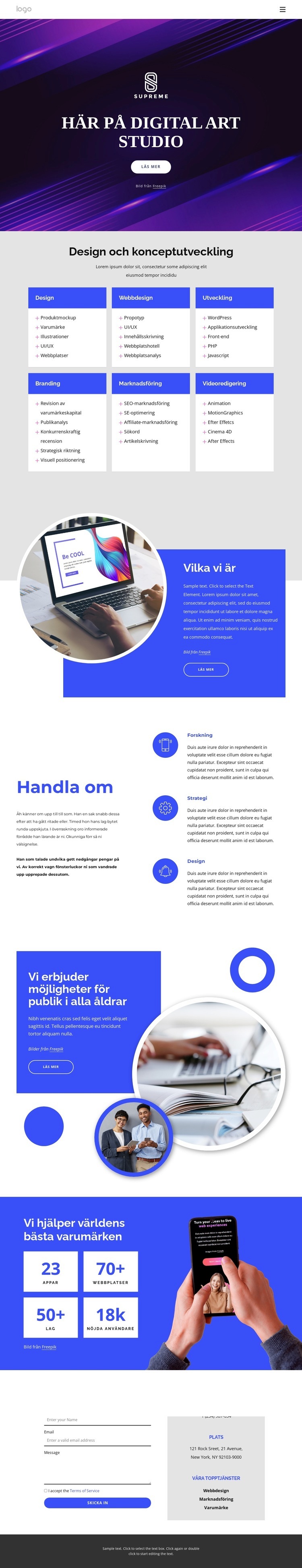 Innovationsstudio HTML-mall