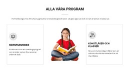 Konstlektioner För Barn - Lättanvänt WordPress-Tema