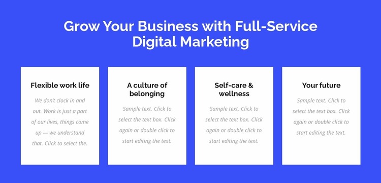 Full-service digital-marketing Website Mockup