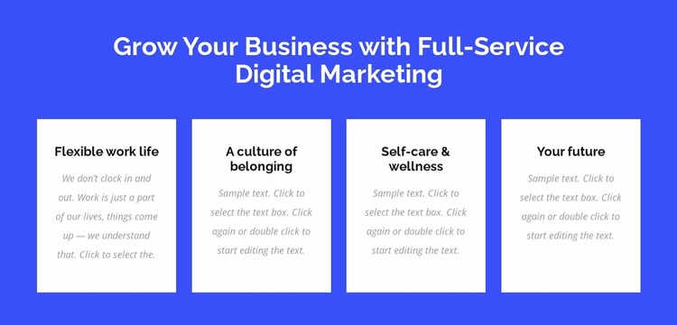 Full-service digital-marketing Landing Page