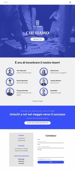 È Ora Di Incontrare Il Nostro Fantastico Team Sito Web Portfolio