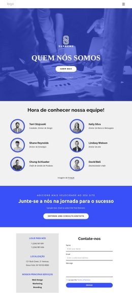 Hora De Conhecer Nossa Incrível Equipe