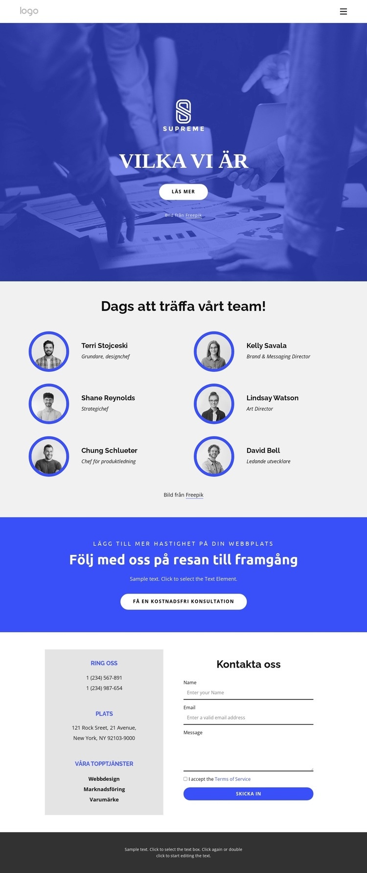 Dags att träffa vårt fantastiska team Hemsidedesign