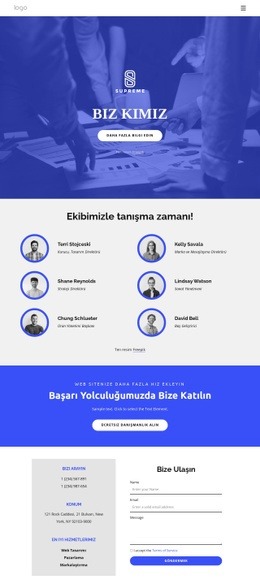 Muhteşem Ekibimizle Tanışma Zamanı Tamamen Duyarlı