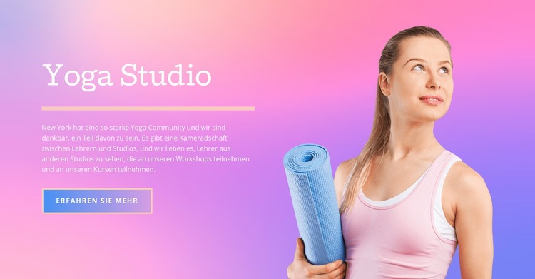Yoga Gesundheitszentrum Website-Modell