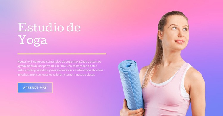 Centro de salud de yoga Creador de sitios web HTML